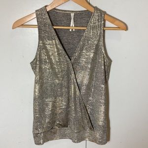 Anthropologie Silver Tank Size XS